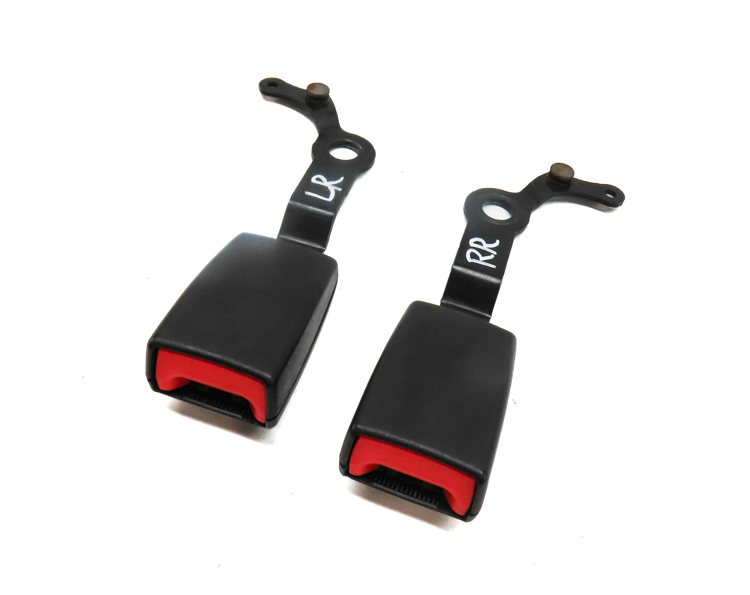 2010 LAND ROVER LR4 3RD THIRD ROW REAR LEFT & RIGHT SEATBELT BUCKLE RECEIVER — exact item pictured